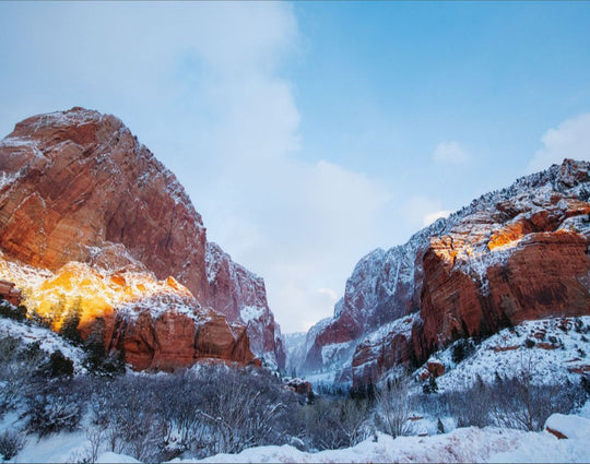 Kolob in Winter - Zions National Park