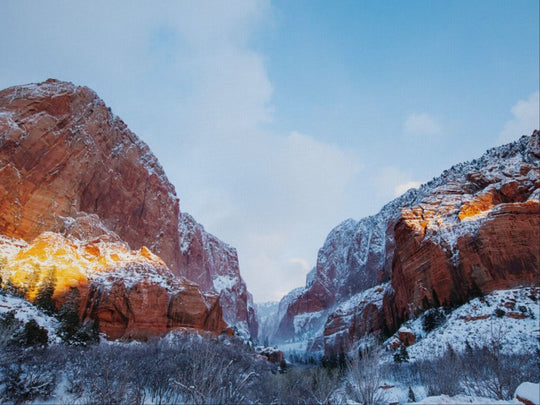 Kolob in Winter - Zions National Park