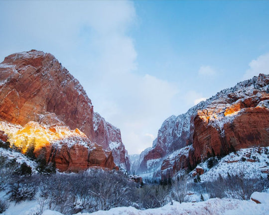 Kolob in Winter - Zions National Park
