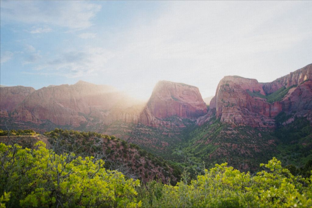Kolob at Sunrise - Zions National Park
