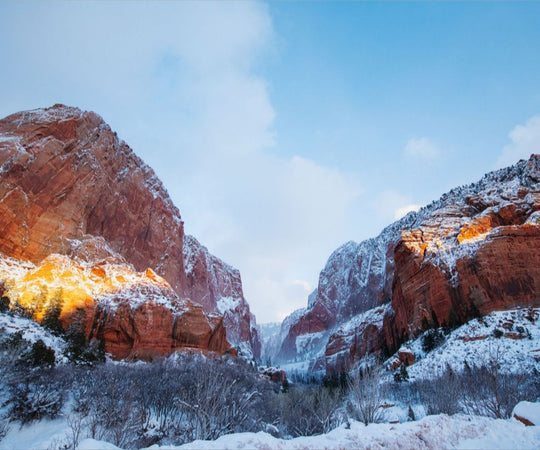 Kolob in Winter - Zions National Park