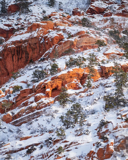 Red Rock and Snow - Kolob Canyon