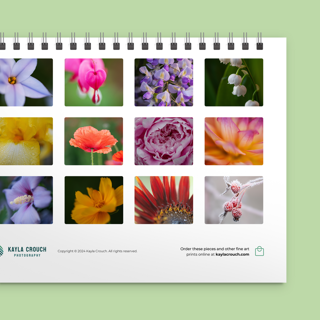 2025 Floral Wall Calendar