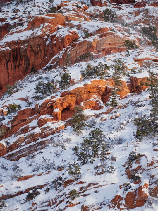 Red Rock and Snow - Kolob Canyon